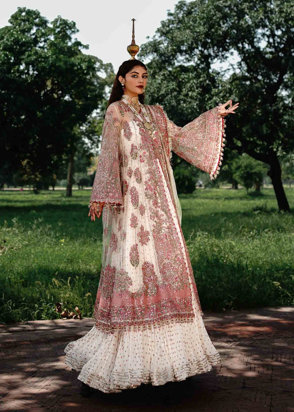 hussain rehar pink dress Hussain Rehar pink wedding edition dress