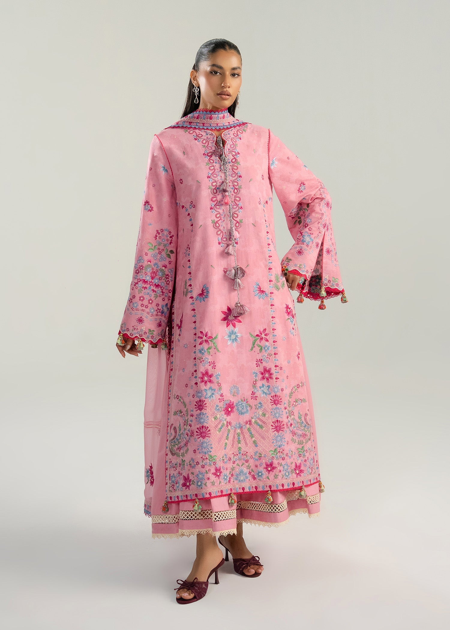 hussain rehar pink dress Hussain Rehar pink wedding edition dress