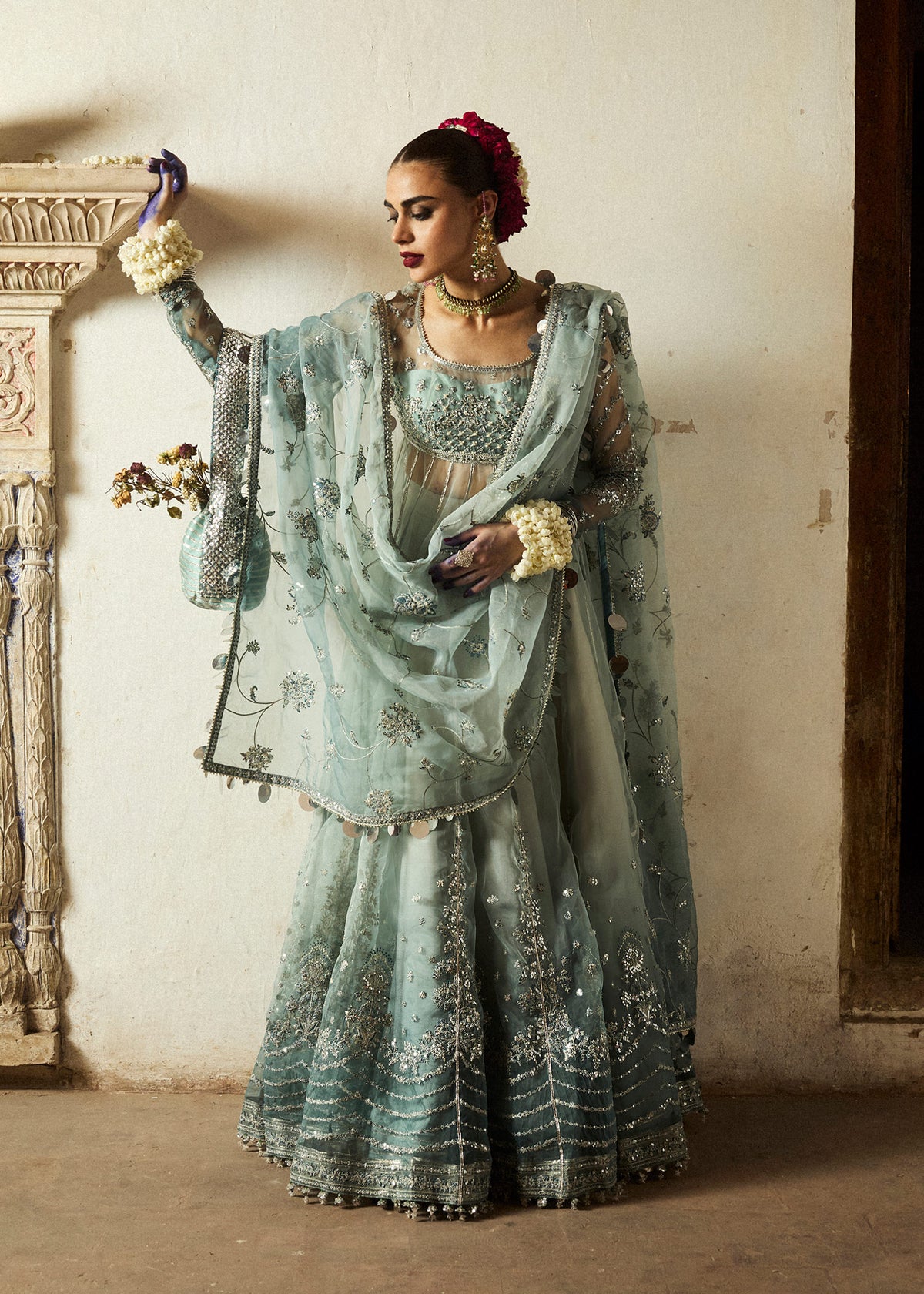 hussain rehar sky blue dress Hussain Rehar main image 1