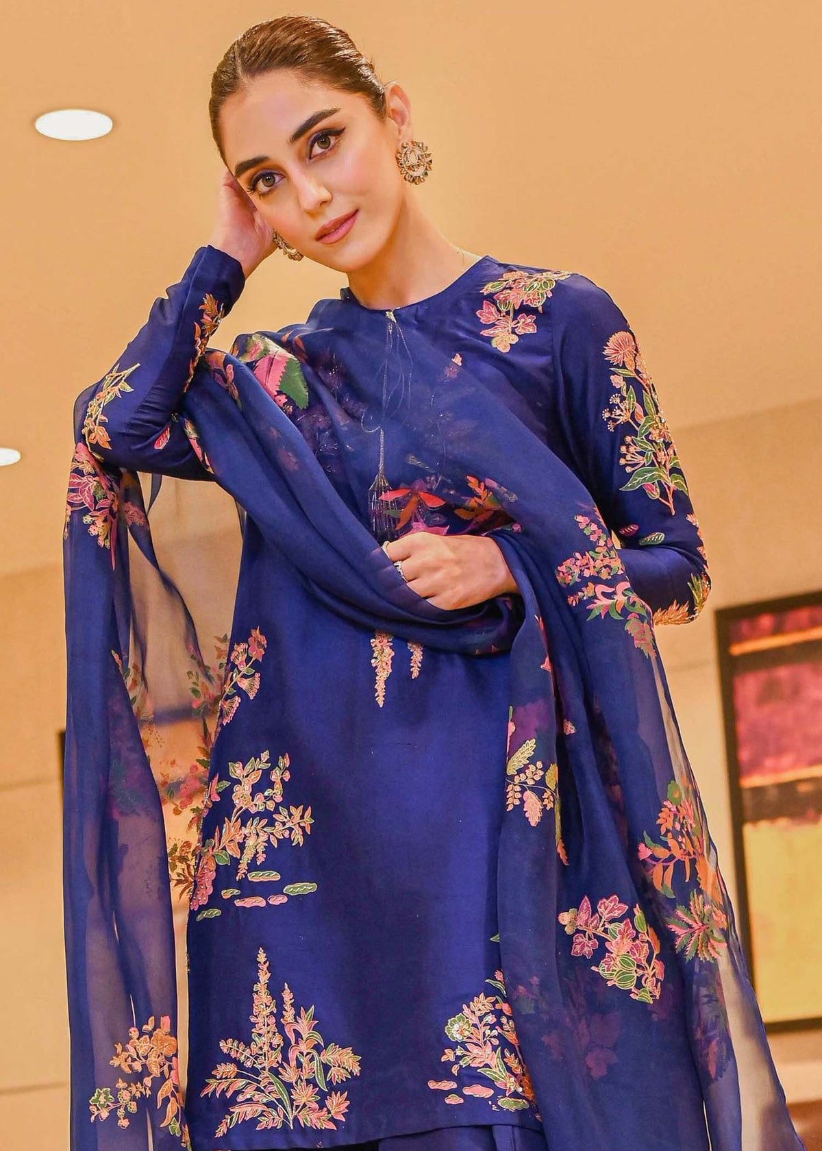 maya ali in blue dress Maya Ali – HussainRehar