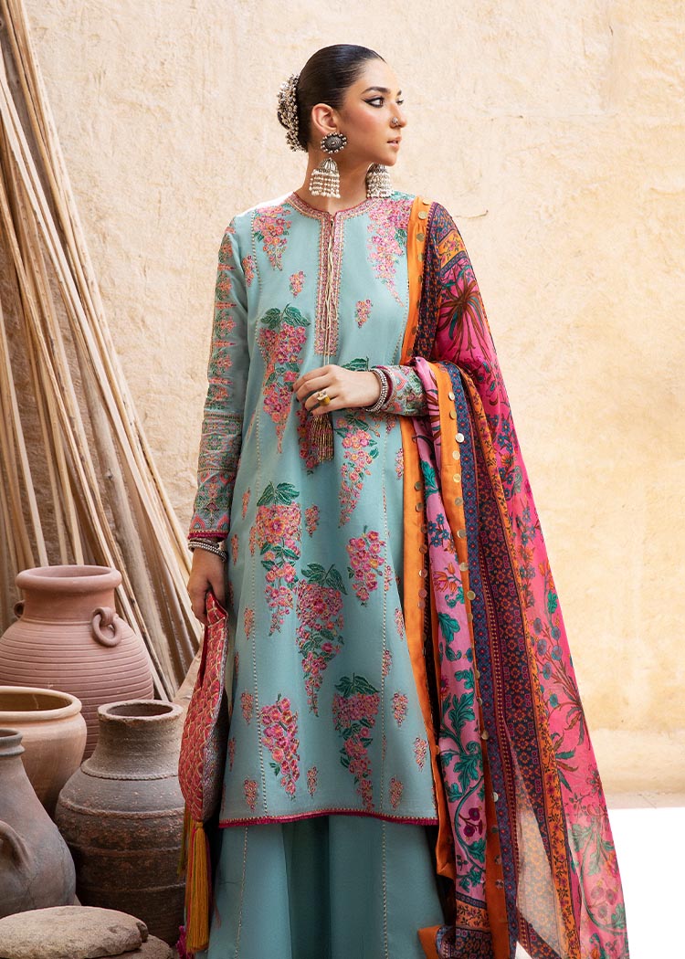 hussain rehar sky blue dress Saahil – HussainRehar main image 0