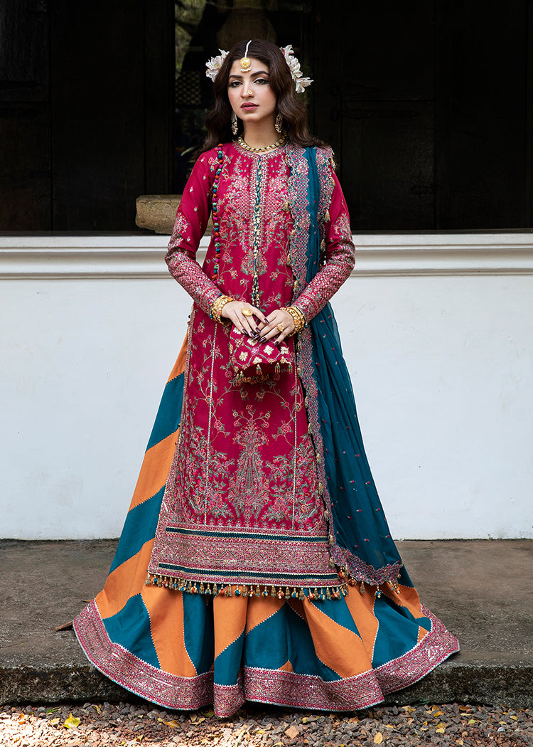 hussain rehar pink dress Hussain rehar tea pink wedding edition Ballerina by Ayzal Yusuf